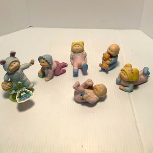 Vintage Cabbage Patch Dolls: 1984-85 Ceramics Figurines: Total of 6 Figurines